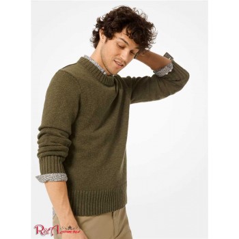 Чоловічий Пуловер (Cotton and Linen Pullover) 48587-05 оливкова