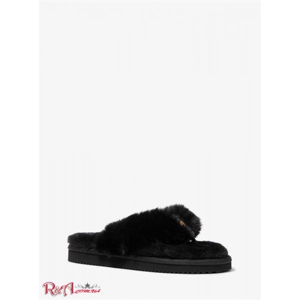 Женские Тапочки MICHAEL KORS (Lala Faux Fur Slipper) 65267-05 Черный