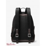 Мужской Рюкзак MICHAEL KORS (Hudson Pebbled Leather and Logo Stripe Backpack) 65407-05 Коричневый