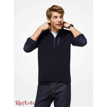 Чоловічий Пуловер (Mixed-Media Quarter-Zip Pullover) 48728-05 опівночі