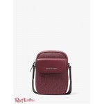 Мужская Сумка Кроссбоди MICHAEL KORS (Hudson Logo Smartphone Crossbody Bag) 65398-05 Темный Berry