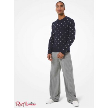 Чоловічий Светр (Anchor Embellished Cashmere Sweater) 48618-05 опівночі