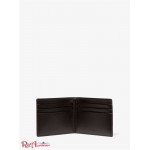 Мужской Бумажник MICHAEL KORS (Hudson Logo Tape Slim Billfold Wallet) 65288-05 Коричневый/Оптический Оранжевый