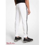 Мужские Джоггеры MICHAEL KORS (Logo Tape Cotton Blend Jogger) 65078-05 Белый