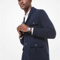 Чоловічий Кардиган (Cotton-Blend Pocket Cardigan) 48698-05 опівночі