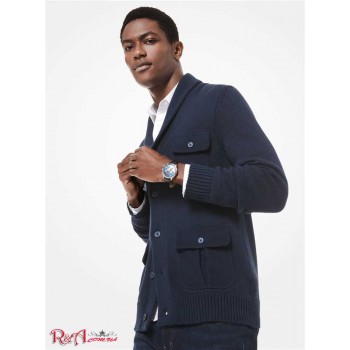 Чоловічий Кардиган (Cotton-Blend Pocket Cardigan) 48698-05 опівночі