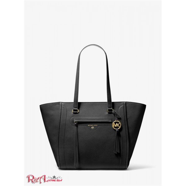 Женская Таут Сумка MICHAEL KORS (Carine Large Pebbled Leather Tote Bag) 65490-05 Черный