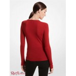 Женский Свитер MICHAEL KORS (Featherweight Cashmere Sweater) 61140-05 Алый