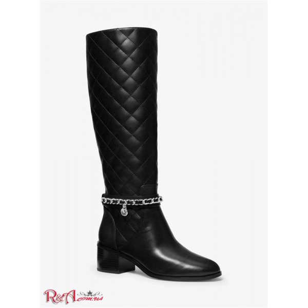 Жіночі Черевики MICHAEL KORS (Elsa Quilted Leather Boot) 61200-05 чорний