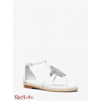Женские Сандалии (Annabeth Starfish-Embellished Leather Sandal) 49240-05 Оптический Белый