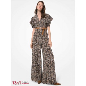 Женский Комбинезон (Floral Silk Crepe de Chine Wide-Leg Jumpsuit) 65200-05 багаж