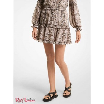 Женская Юбка (Snake Georgette Mini Skirt) 60690-05 Дюна