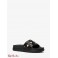 Женские Сандалии (Tyra Studded Crocodile Embossed Slide Sandal) 61300-05 Черный