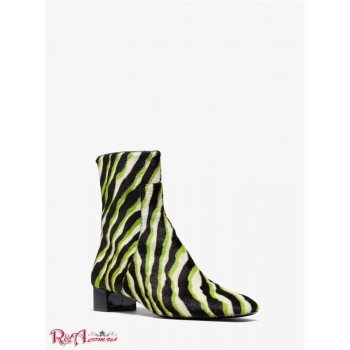 Жіночі Черевики (Quinn Zebra Calf Hair Ankle Boot) 49170-05 вапно