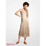 Женское Платье MICHAEL KORS (Crushed Satin Charmeuse Slip Dress) 61260-05 Песок