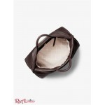 Жіноча Таут Сумка MICHAEL KORS (Lina Medium Logo Faux Leather Tote Bag) 65520-05 Chocolate