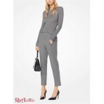 Жіночі Штани MICHAEL KORS (Stretch Tropical Wool Pants) 65590-05 банкір сірий