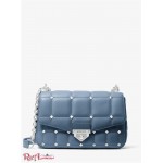Женская Сумка на Плечо MICHAEL KORS (SoHo Large Studded Quilted Leather Shoulder Bag) 61580-05 Denim