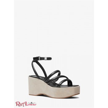 Женские Сандалии (Hazel Leather Platform Sandal) 61310-05 Черный