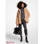 Женское Пальто MICHAEL KORS (Quilted Faux Fur Hooded Coat) 65130-05 Camel