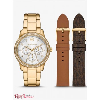 Жіночий Годинник (Oversized Tibby Pave Gold-Tone Watch and Strap Set) 60870-05 золото