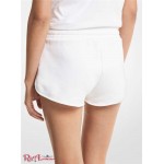 Женские Шорты MICHAEL KORS (Pride Heart Logo Organic Cotton Blend Shorts) 60710-05 Белый