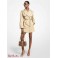 Женский Плащ (Chain Trim Cotton Trench Coat) 60780-05 Хаки