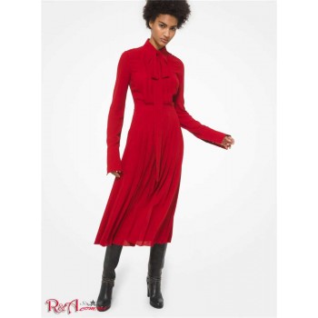 Женское Платье Рубашка (Silk Georgette Tie-Neck Shirtdress) 65260-05 скарлет