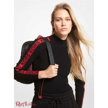 Женская Водолазка (Logo Tape Ribbed Stretch Viscose Turtleneck Bodysuit) 65040-05 Черный