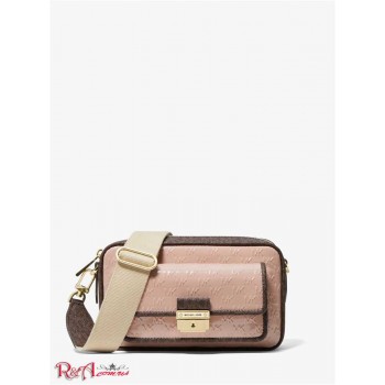 Женская Сумка Камера (Bradshaw Medium Logo Embossed Patent Leather Camera Bag) 65440-05 Палевый
