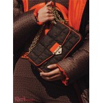 Женская Сумка на Плечо MICHAEL KORS (SoHo Large Quilted Signature Logo Nylon Shoulder Bag) 65550-05 коричневый мульти