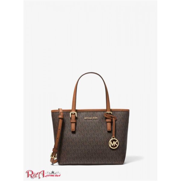 Женская Таут Сумка MICHAEL KORS (Jet Set Travel Extra-Small Logo Top-Zip Tote Bag) 65310-05 Коричневый