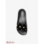 Женские Сандалии MICHAEL KORS (Tyra Studded Crocodile Embossed Slide Sandal) 61300-05 Черный