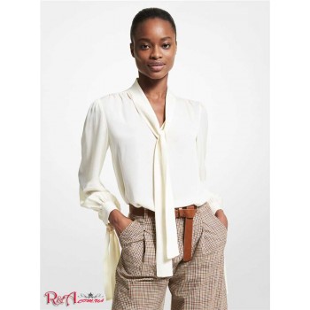 Блузка Silk Georgette Tie-Sleeve для Женщин 53160-05 Bone