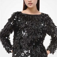 Жіночий Светр (Embroidered Cashmere Sweater) 48980-05 чорний