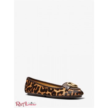 Женские Мокасины (Lillie Leopard Print Calf Hair Moccasin) 61360-05 Butterscotch
