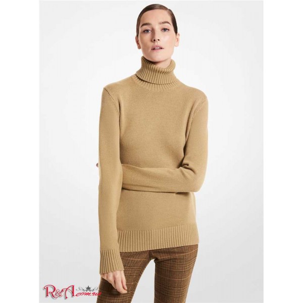 Женская Водолазка MICHAEL KORS (Joan Cashmere Turtleneck Sweater) 65150-05 Barley