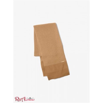 Женский Шарф (Metallic Wool Blend Scarf) 61180-05 Темный Camel/Золотой