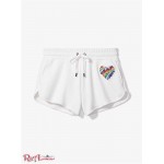 Женские Шорты MICHAEL KORS (Pride Heart Logo Organic Cotton Blend Shorts) 60710-05 Белый