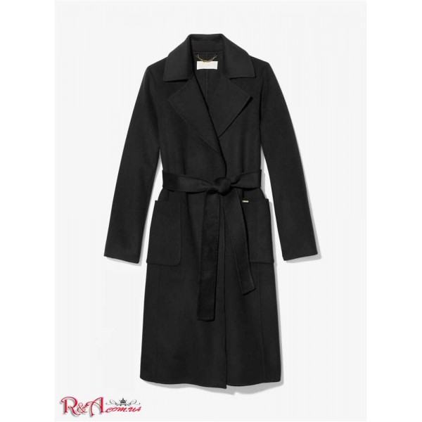 Женское Пальто MICHAEL KORS (Wool Wrap Coat) 48850-05 Черный