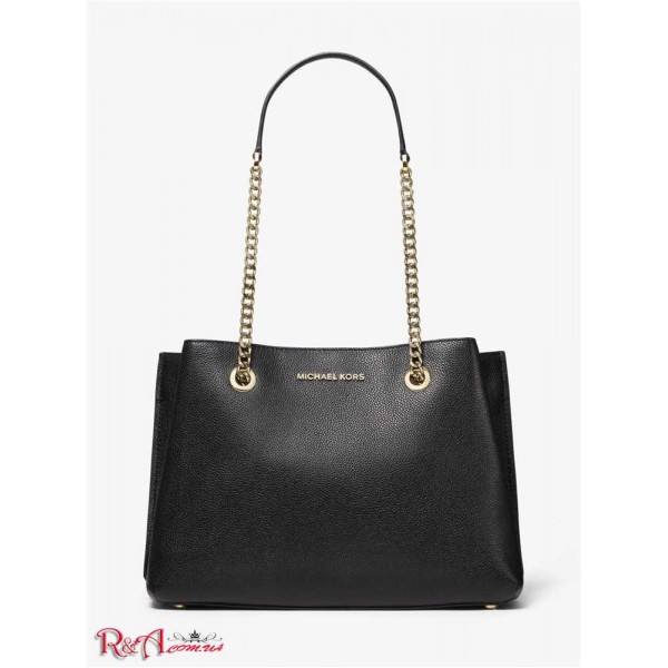 Женская Сумка на Плечо MICHAEL KORS (Teagan Large Pebbled Leather Shoulder Bag) 53500-05 Черный