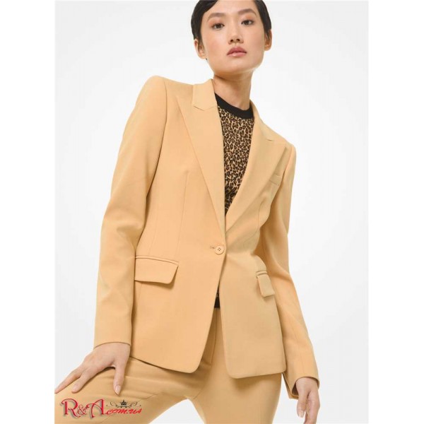 Женский Блейзер MICHAEL KORS (Stretch Pebble Crepe Blazer) 61081-05 пшеница