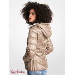 Женская Куртка MICHAEL KORS (Faux Fur-Lined Quilted Nylon Packable Puffer Jacket) 61091-05 Taupe