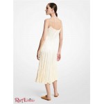 Женское Платье MICHAEL KORS (Crushed Satin Charmeuse Slip Dress) 61261-05 Ecru