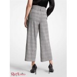 Жіночі Штани MICHAEL KORS (Plaid Stretch Wool Cropped Trousers) 65051-05 чорний/білий