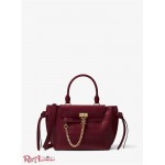 Женская Сумка Сэтчел MICHAEL KORS (Hamilton Legacy Small Crocodile Embossed Leather Belted Satchel) 61611-05 Dk Berry