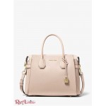 Женская Сумка Сэтчел MICHAEL KORS (Mercer Medium Pebbled Leather Belted Satchel) 65491-05 Нежно-Розовый