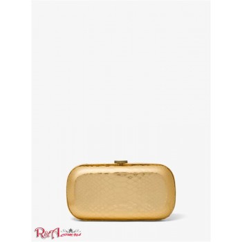 Женский Minaudière (Gansevoort Metallic Python Embossed Leather Minaudie?re) 65461-05 античная латунь