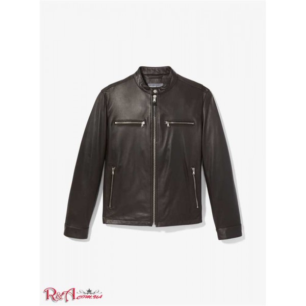 Мужская Куртка MICHAEL KORS (Leather Moto Jacket) 53171-05 эспрессо