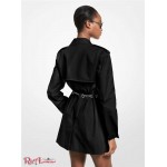 Женский Плащ MICHAEL KORS (Chain Trim Cotton Trench Coat) 60781-05 Черный